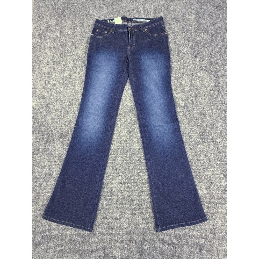 Azzure Love Life Denim Womens Flare Jeans Dark Wash Blue Size 27 RN 98011 NWT